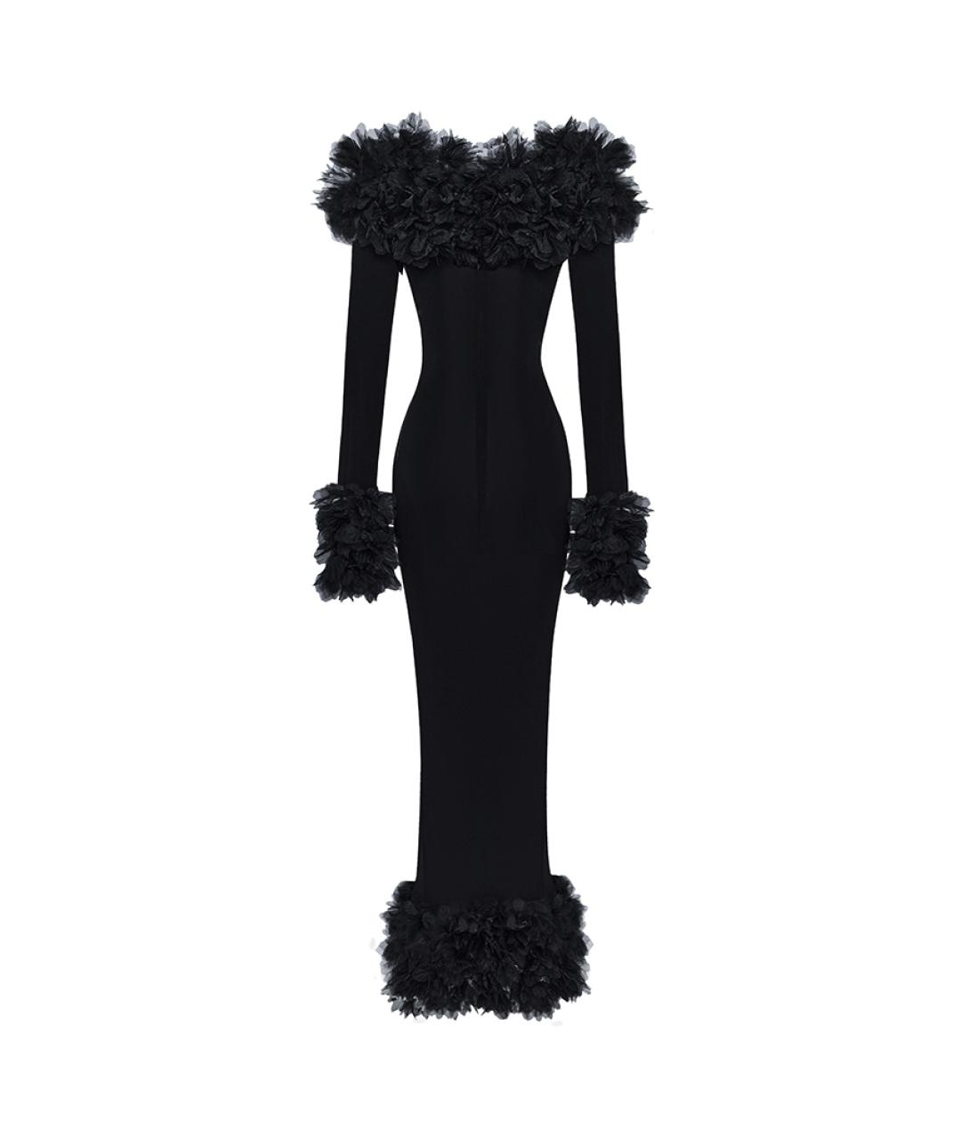 RASARIO Черное полиэстеровое вечернее платье, фото 3