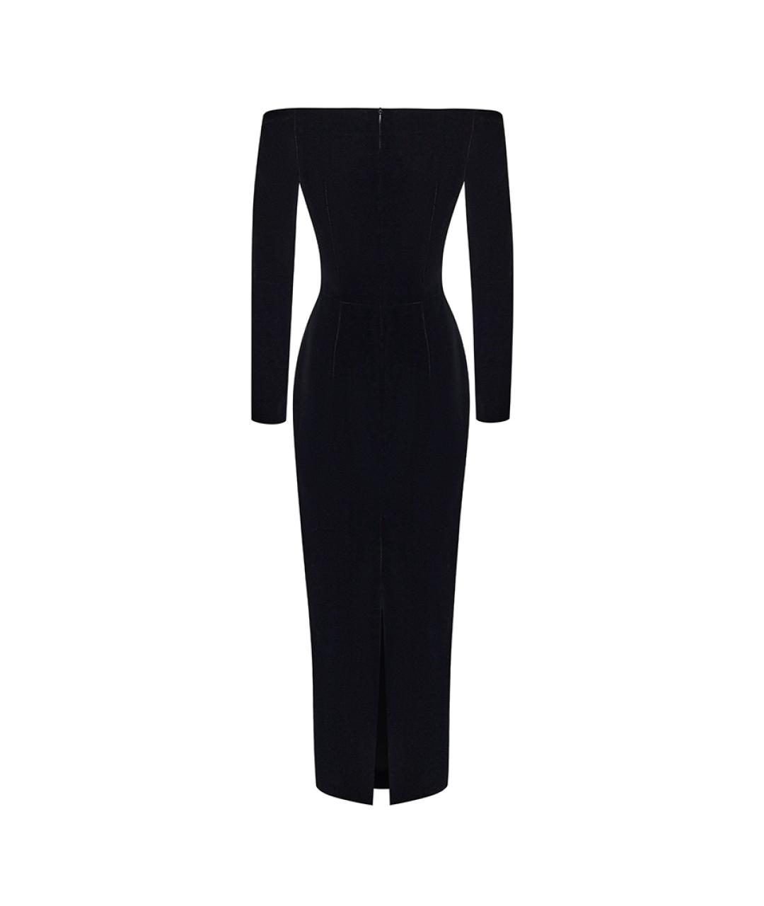 RASARIO Черное бархатное вечернее платье, фото 3