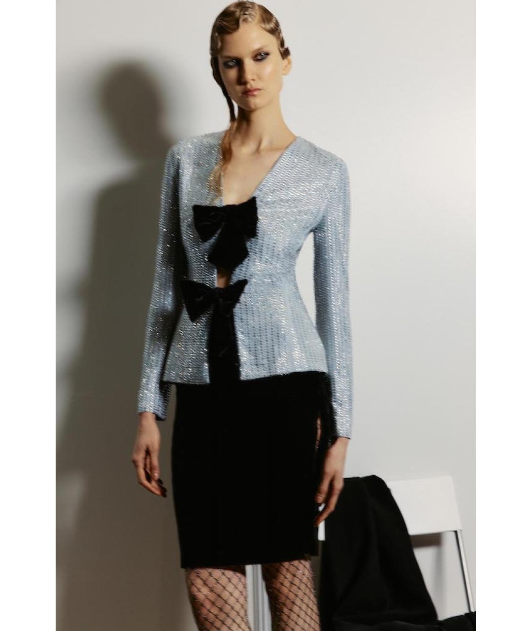 RASARIO Серый шифоновый жакет/пиджак, фото 5