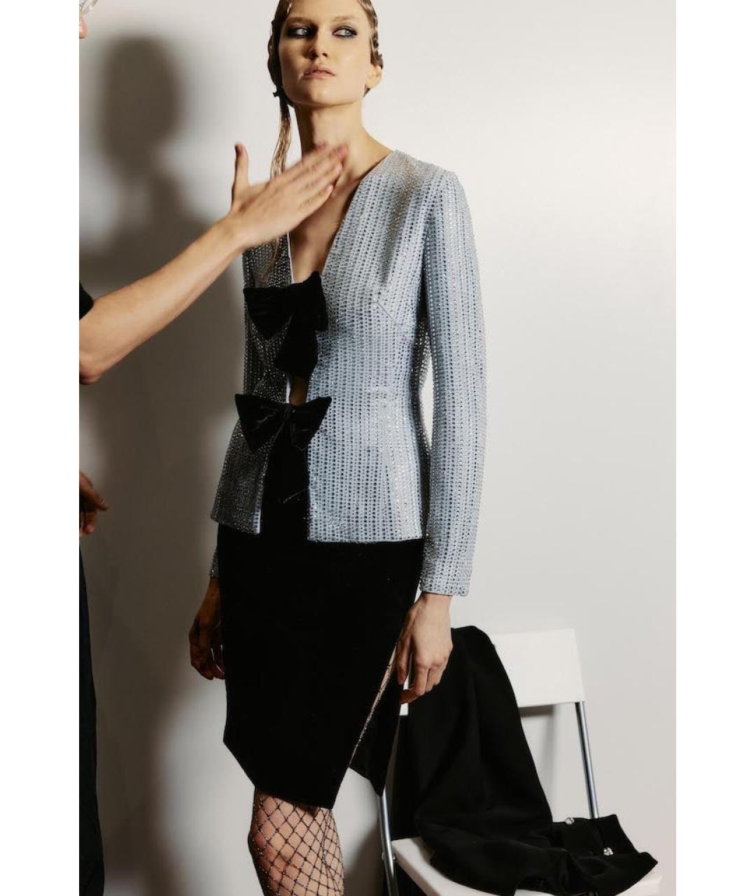 RASARIO Серый шифоновый жакет/пиджак, фото 4