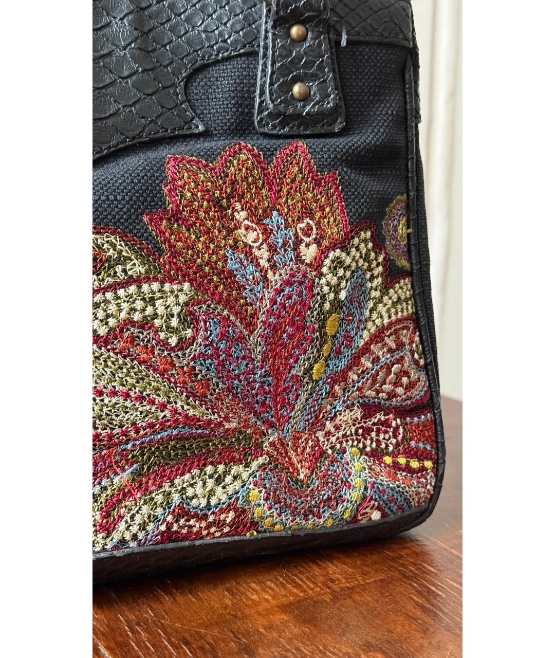 JUST CAVALLI Черная сумка с короткими ручками, фото 5