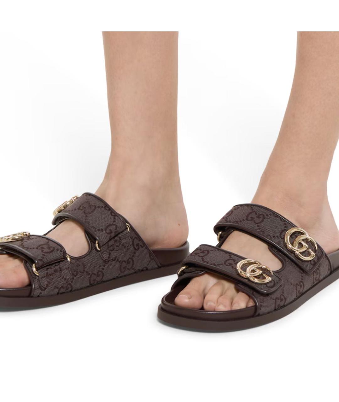 GUCCI Коричневые сандалии, фото 3