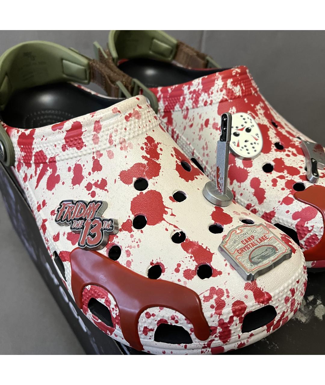 CROCS Красные резиновые сабо, фото 6