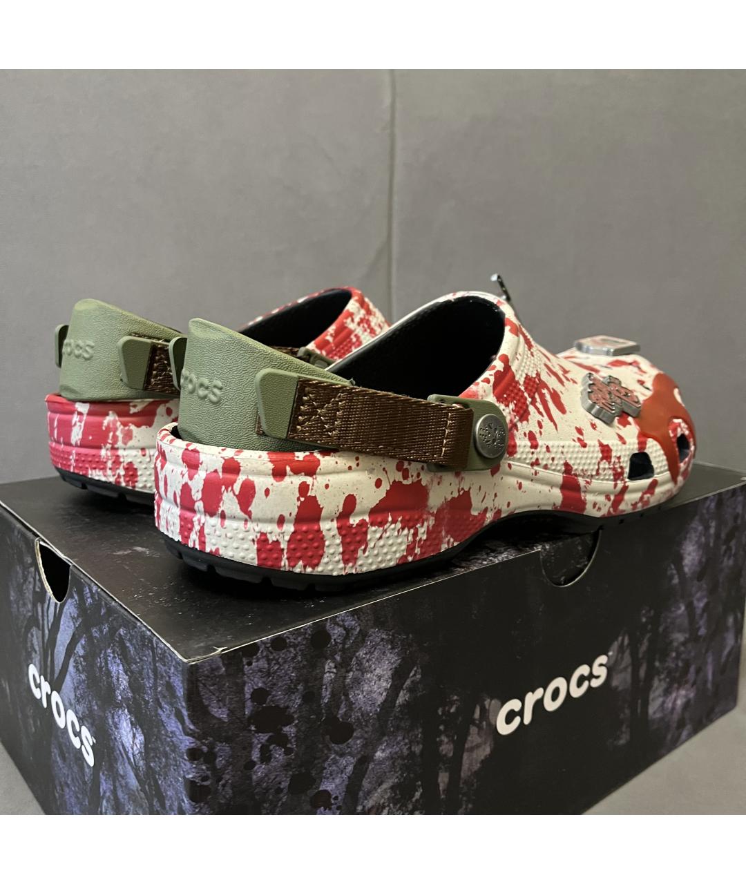 CROCS Красные резиновые сабо, фото 8