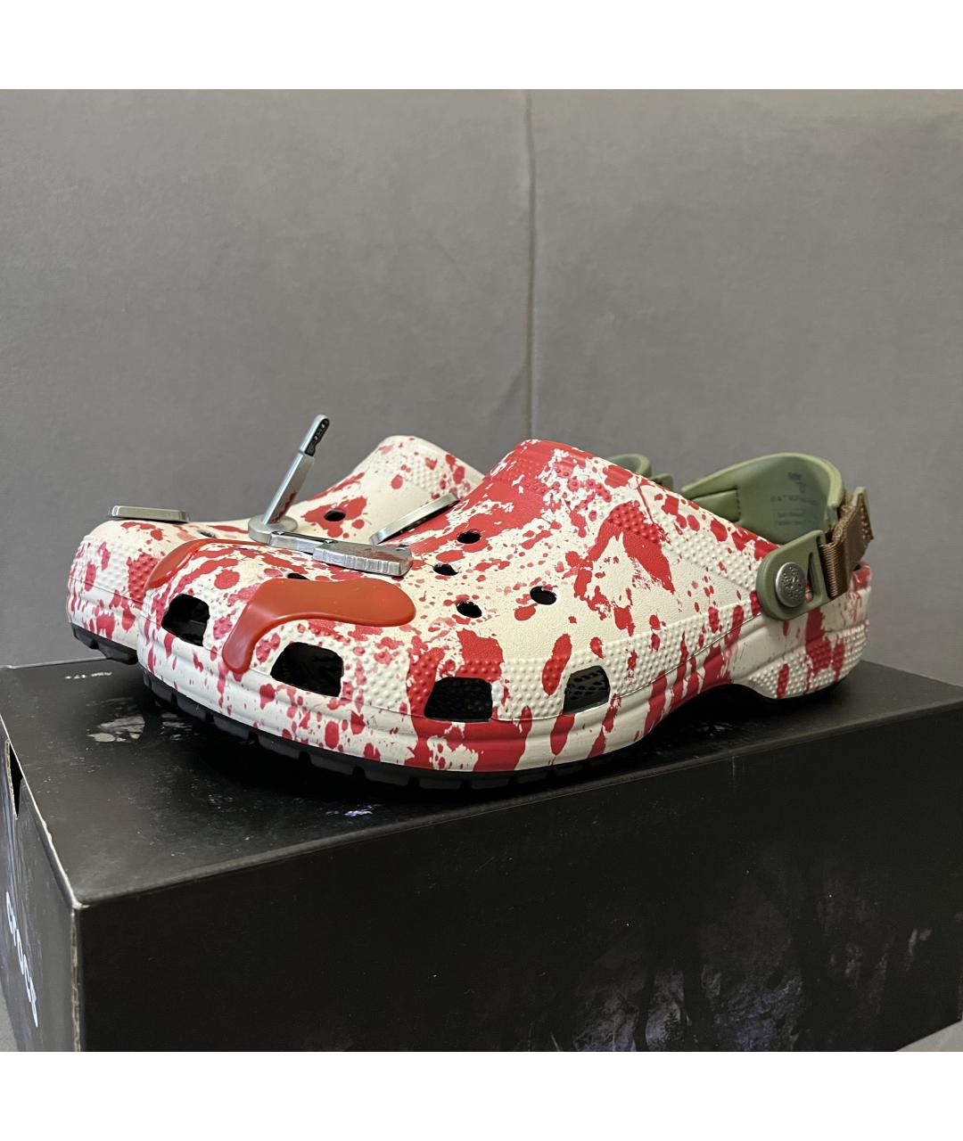 CROCS Красные резиновые сабо, фото 4