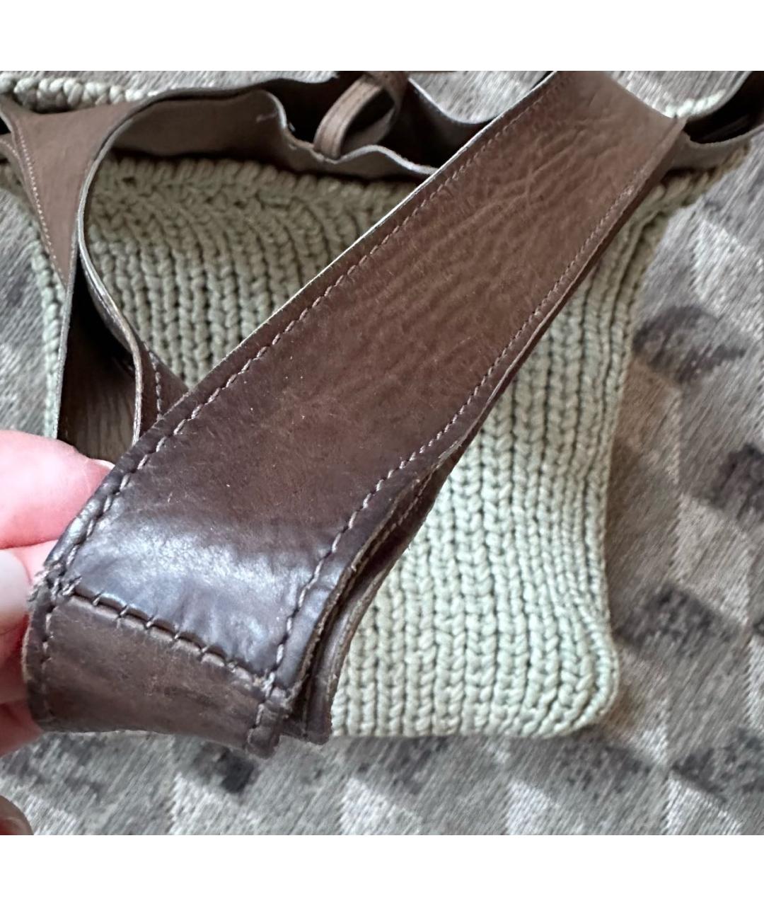 BRUNELLO CUCINELLI Бежевая сумка с короткими ручками, фото 8