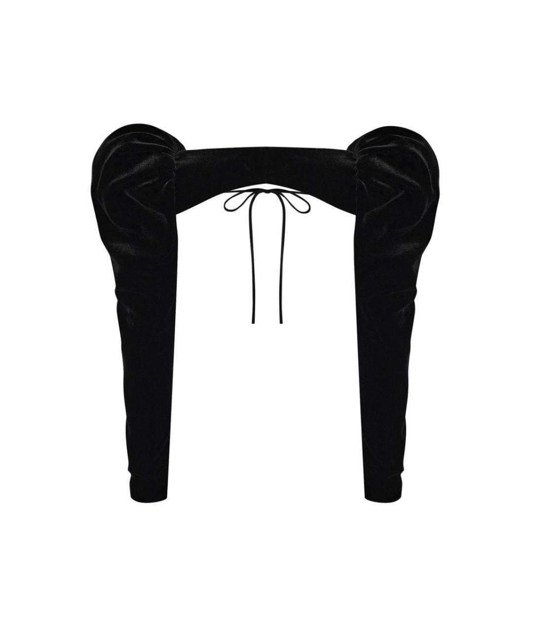 RASARIO Черная бархатная блузы, фото 3