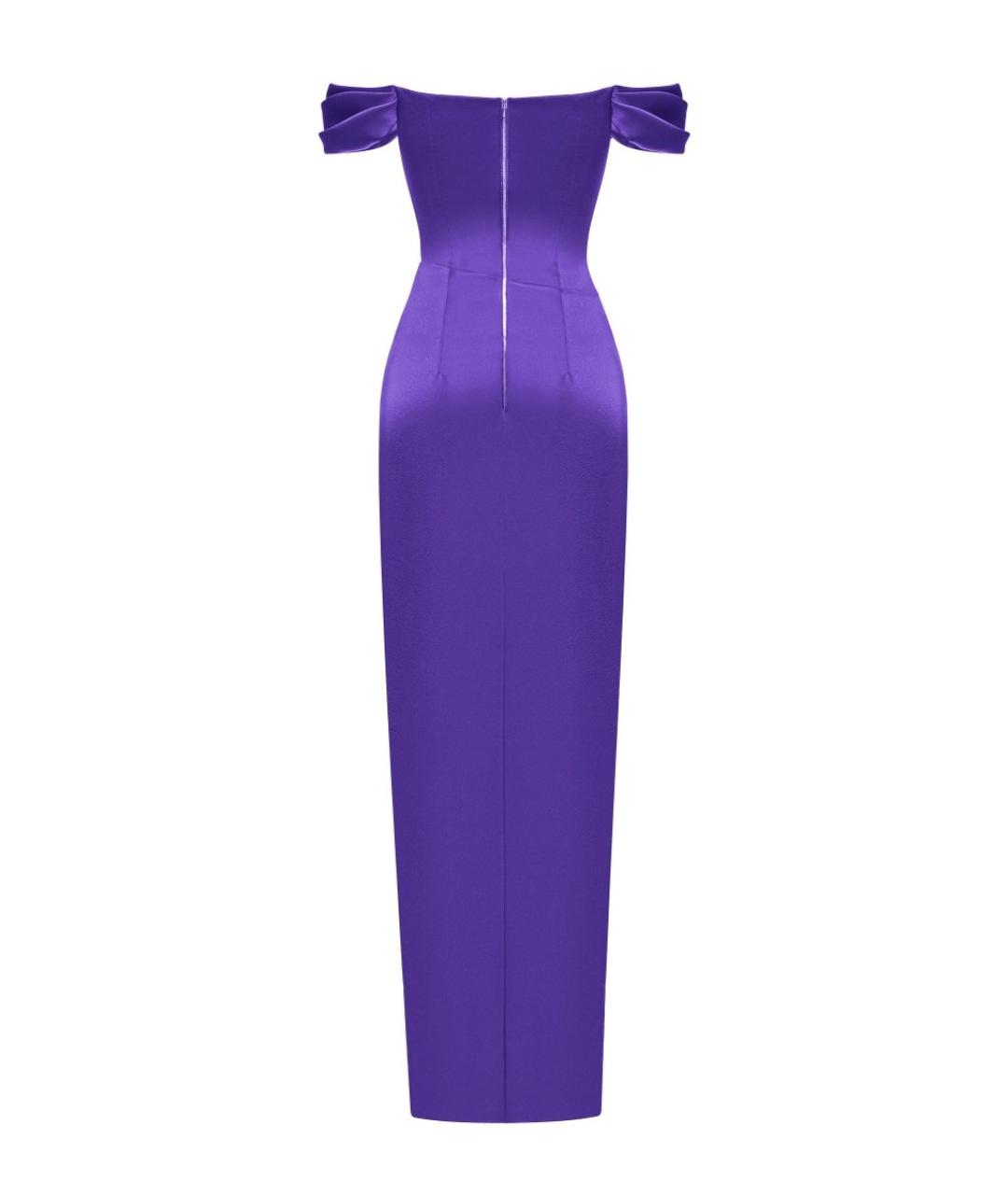 RASARIO Фиолетовое полиэстеровое вечернее платье, фото 3