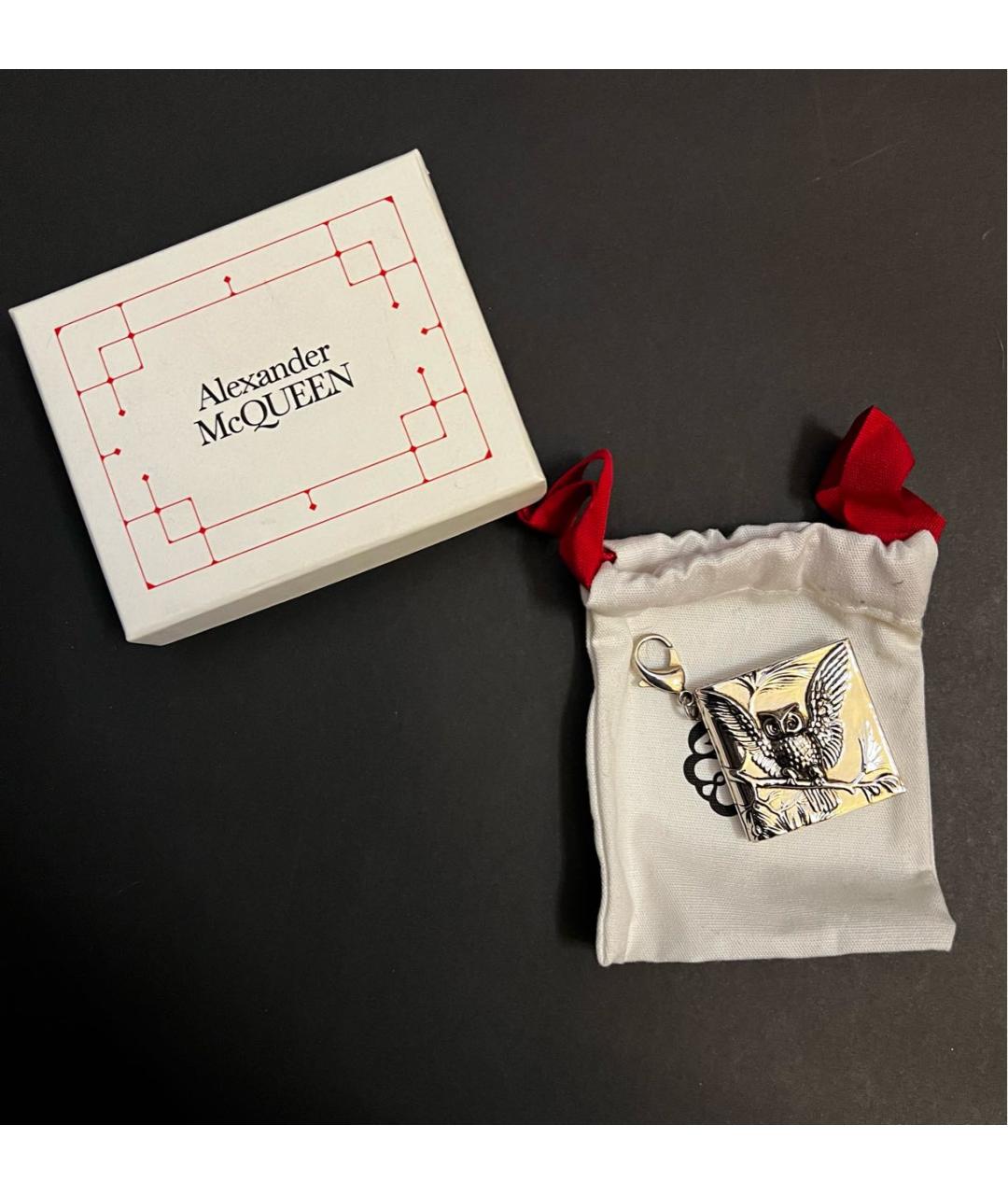 ALEXANDER MCQUEEN Серебрянный брелок, фото 4