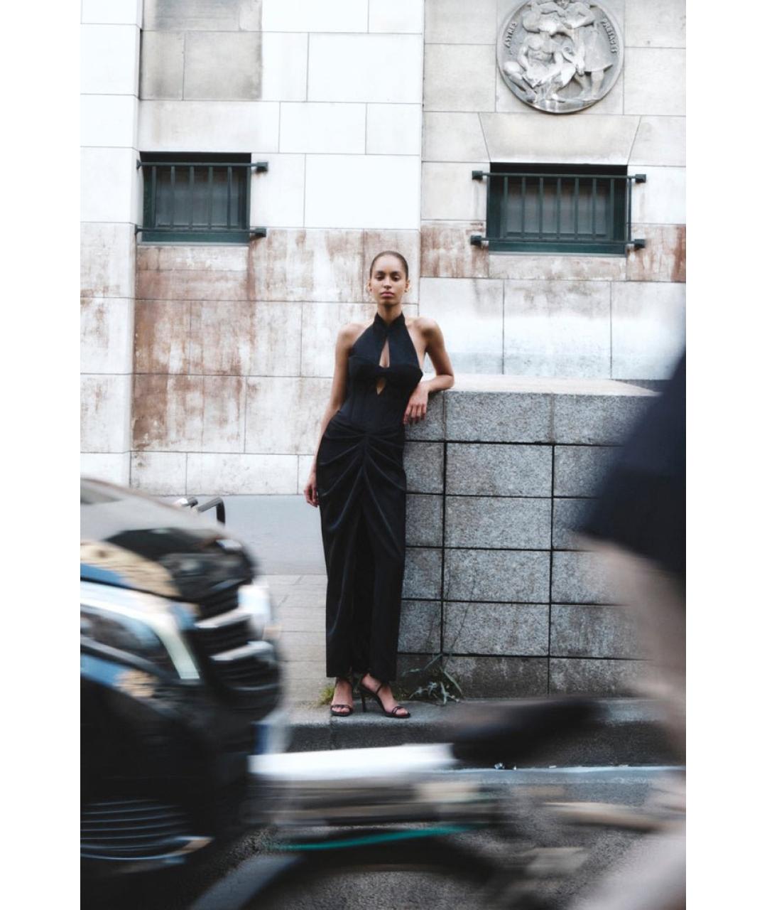 RASARIO Черное полиэстеровое вечернее платье, фото 2