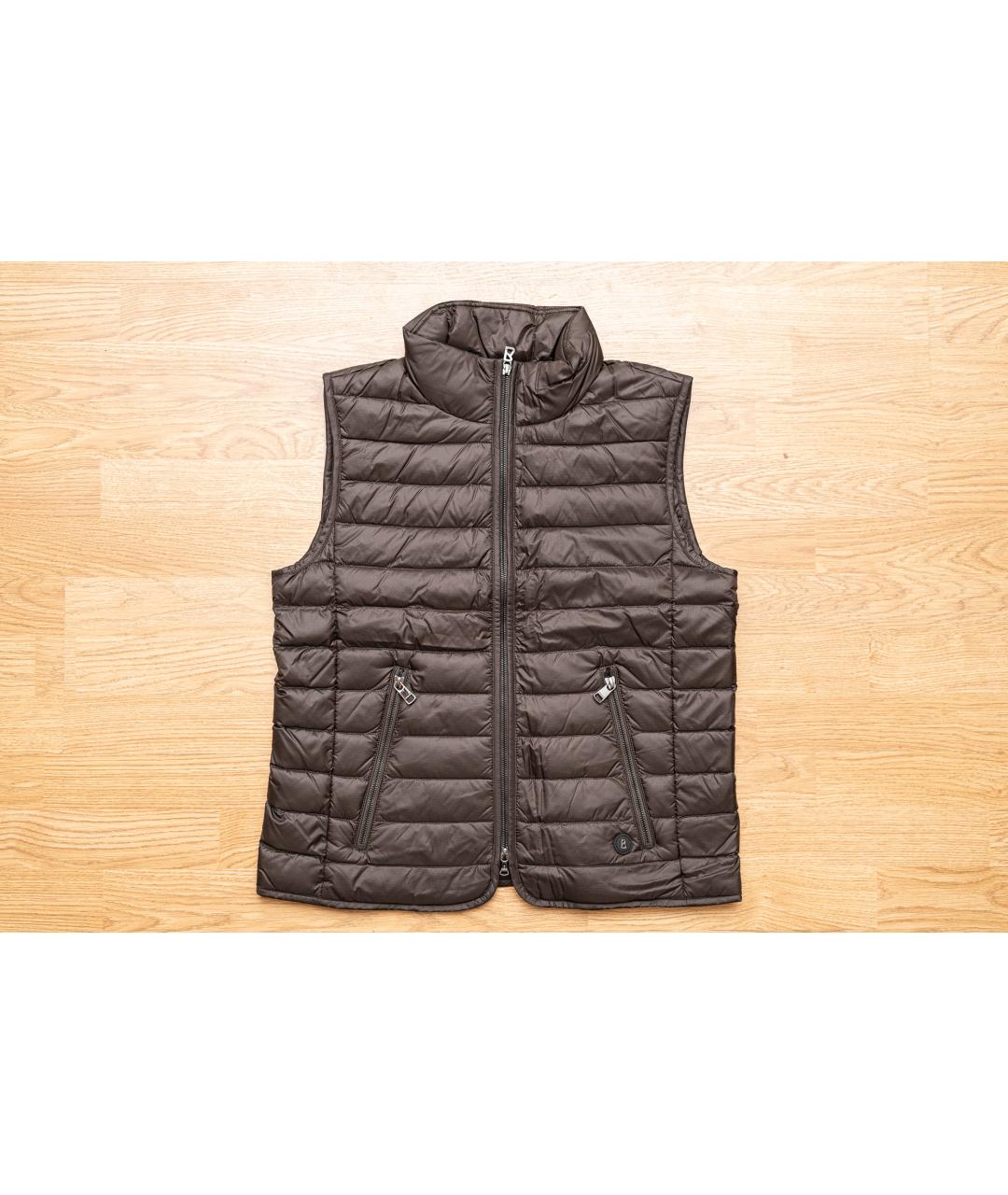 BOGNER Коричневый полиэстеровый жилет, фото 4