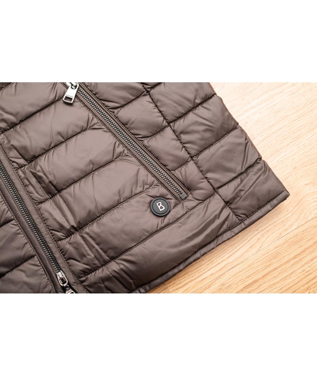 BOGNER Коричневый полиэстеровый жилет, фото 2