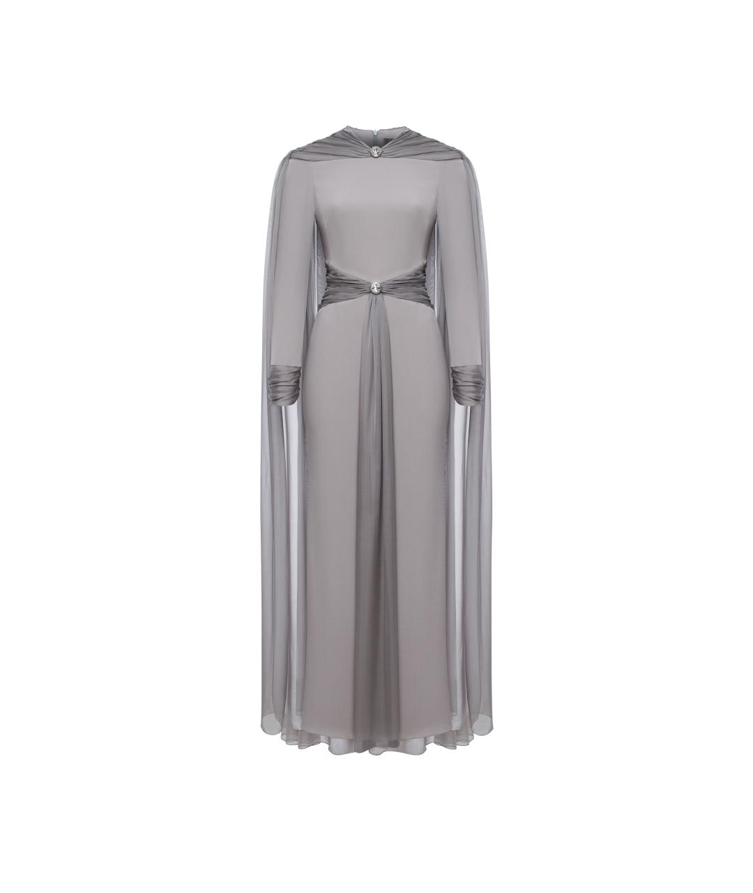 RASARIO Серое полиэстеровое вечернее платье, фото 1