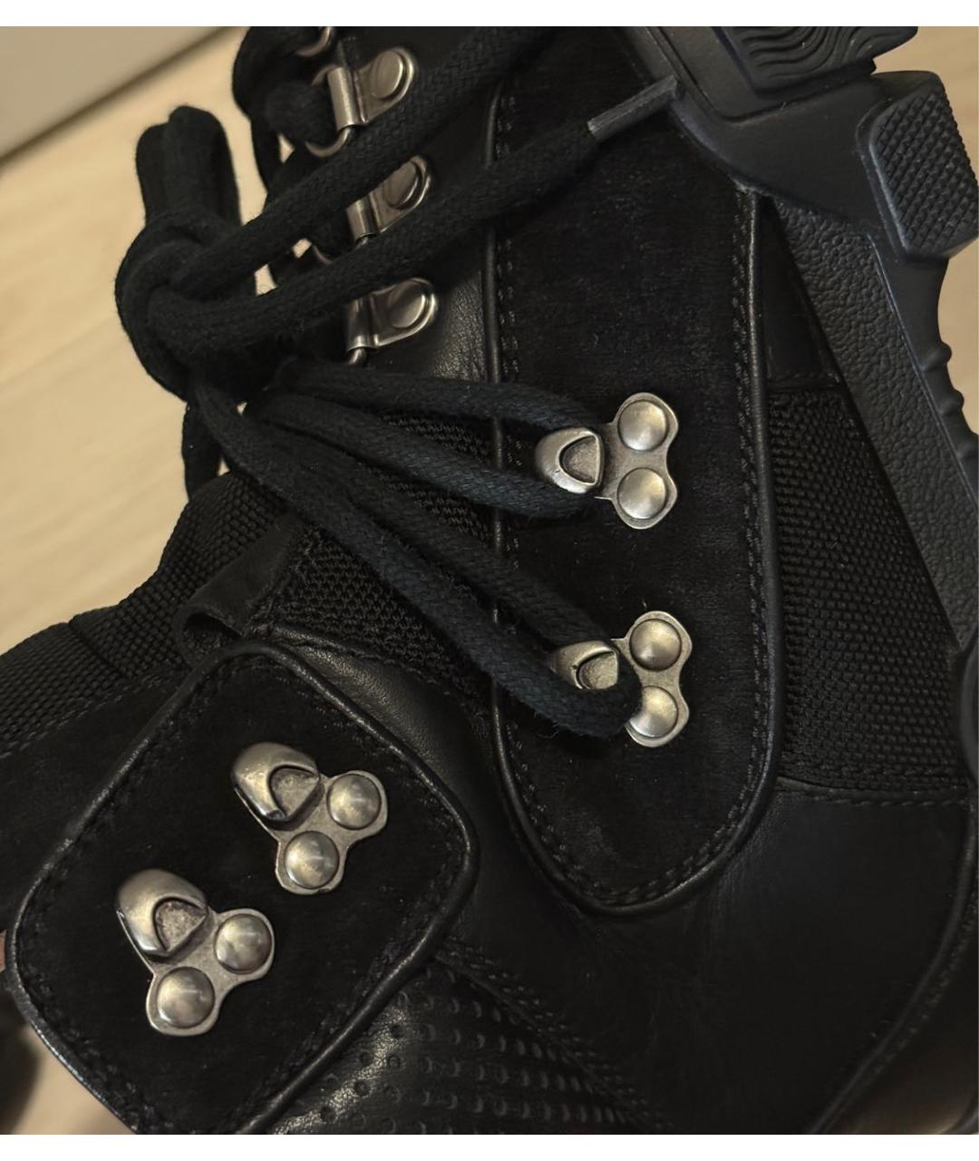 GUCCI Черные кожаные ботинки, фото 5