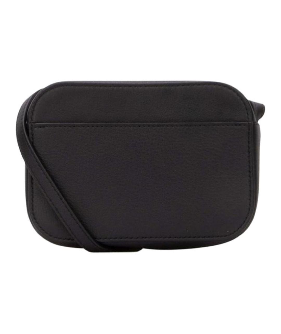 BALENCIAGA Черная кожаная сумка через плечо, фото 3