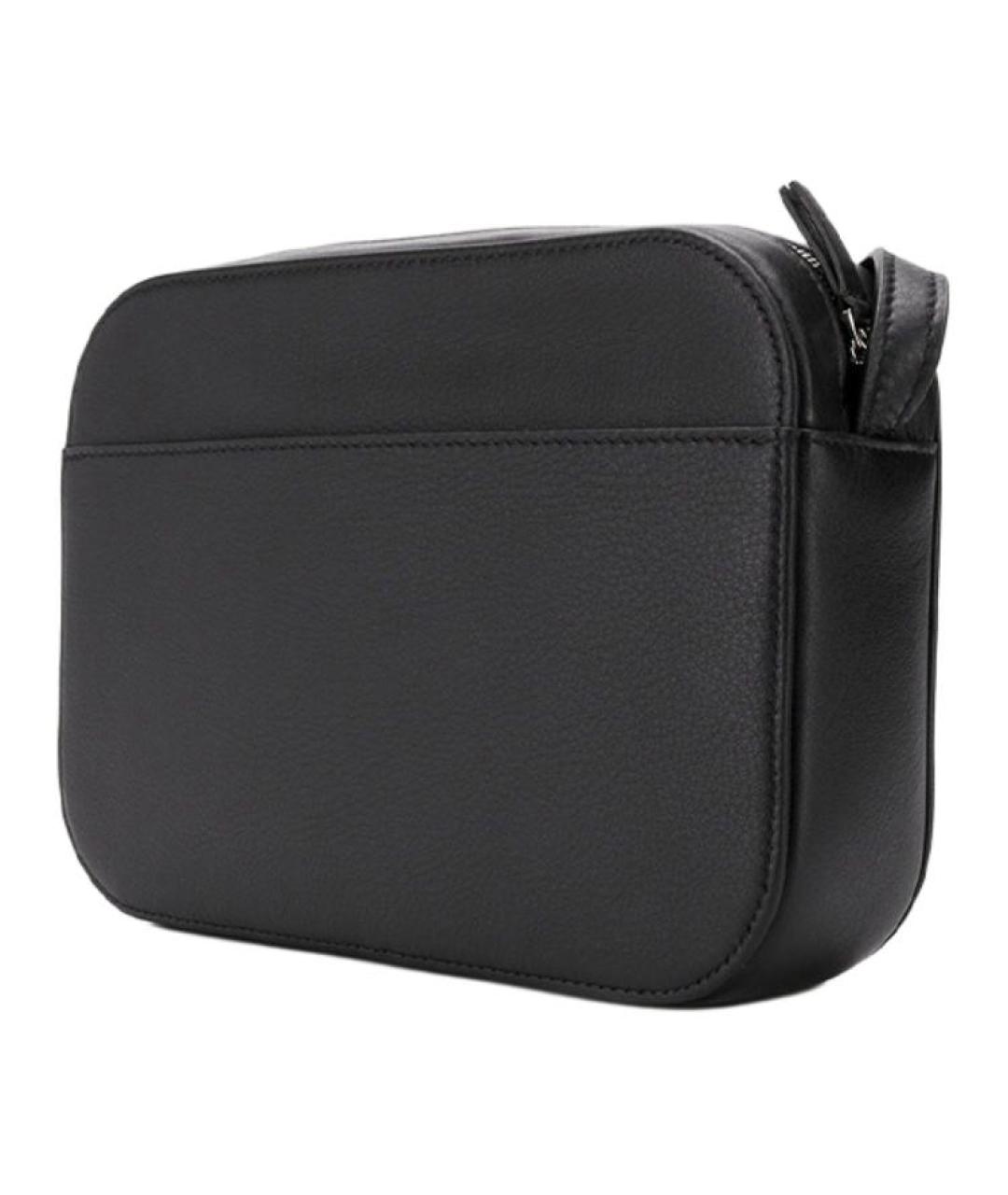 BALENCIAGA Черная кожаная сумка через плечо, фото 2