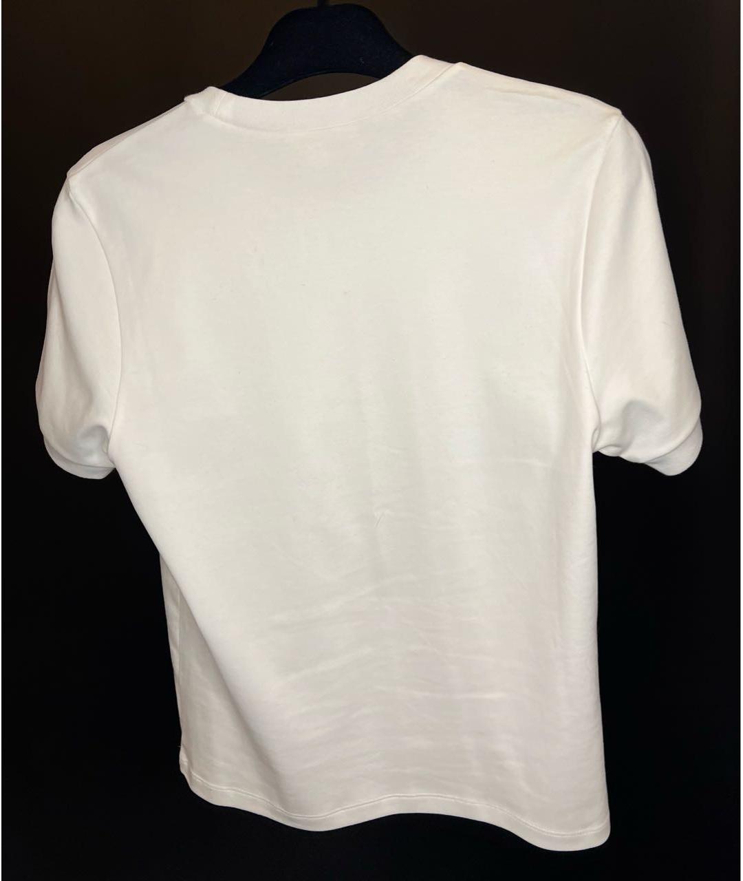 ALEXANDER MCQUEEN Белая хлопковая футболка, фото 2