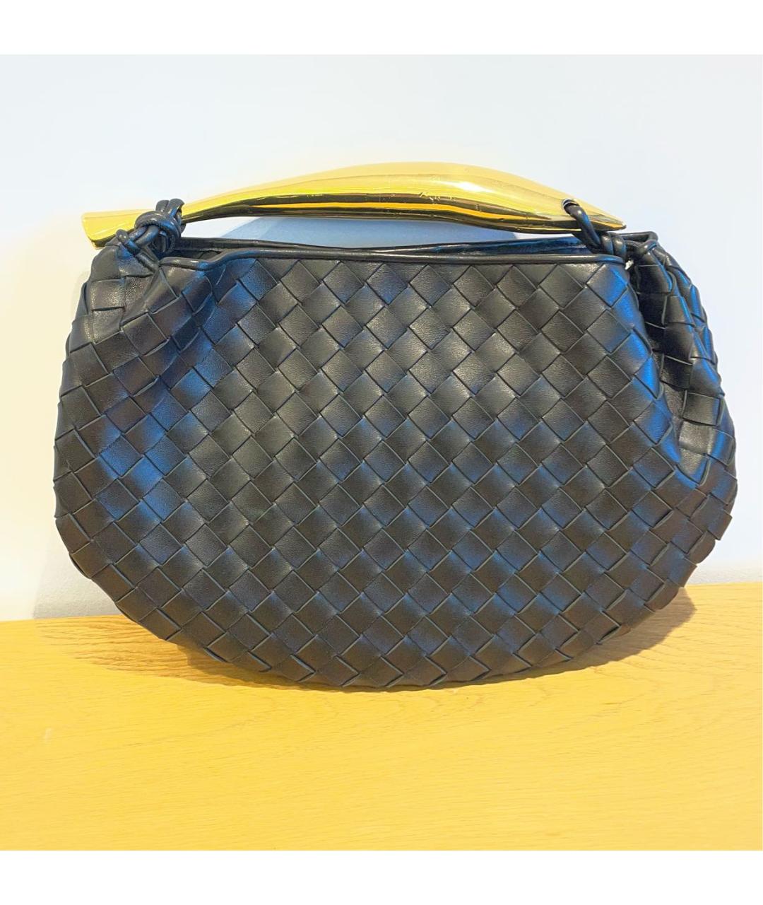 BOTTEGA VENETA Коричневая кожаная сумка с короткими ручками, фото 5