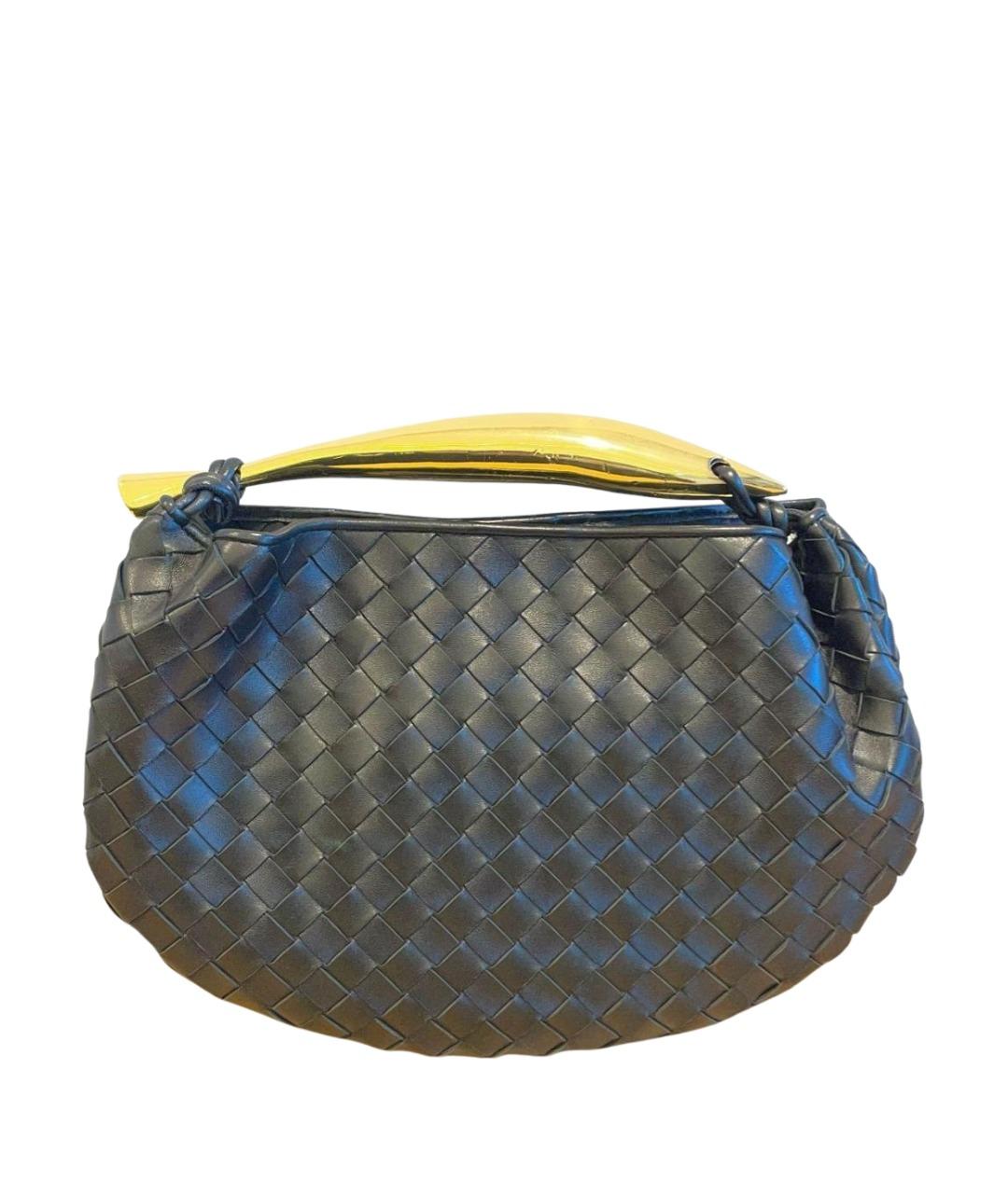 BOTTEGA VENETA Коричневая кожаная сумка с короткими ручками, фото 1