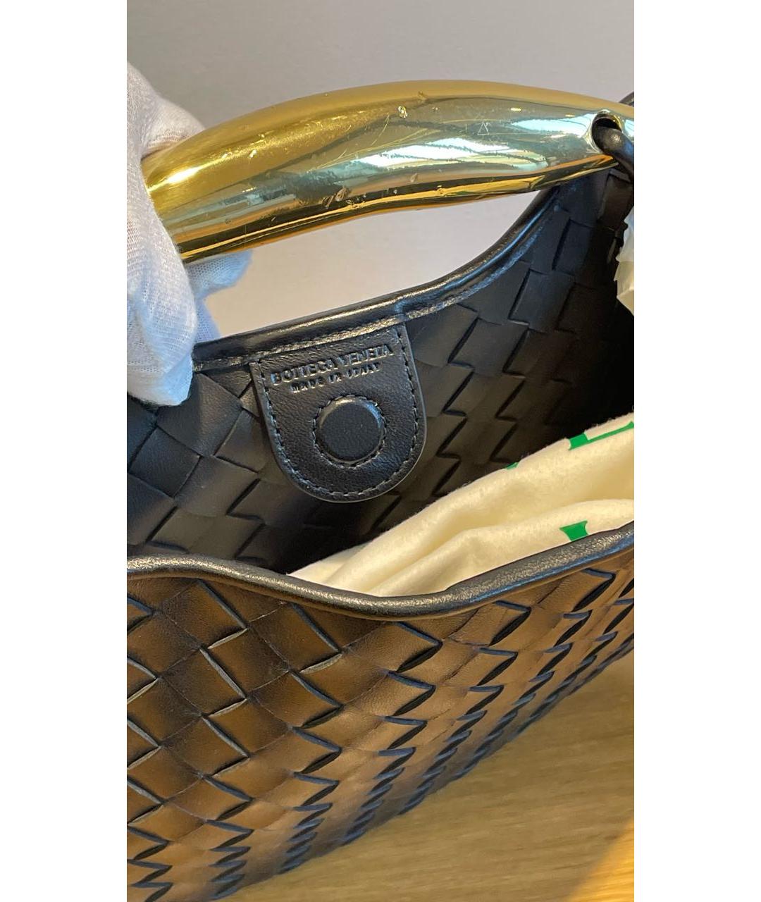 BOTTEGA VENETA Коричневая кожаная сумка с короткими ручками, фото 3