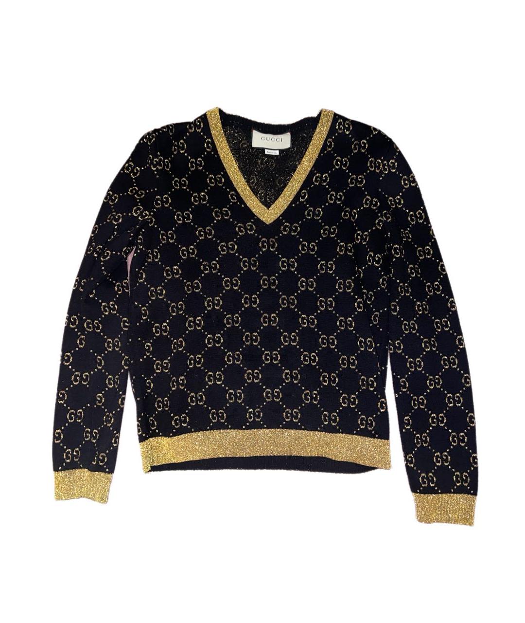 GUCCI Темно-синий джемпер / свитер, фото 4