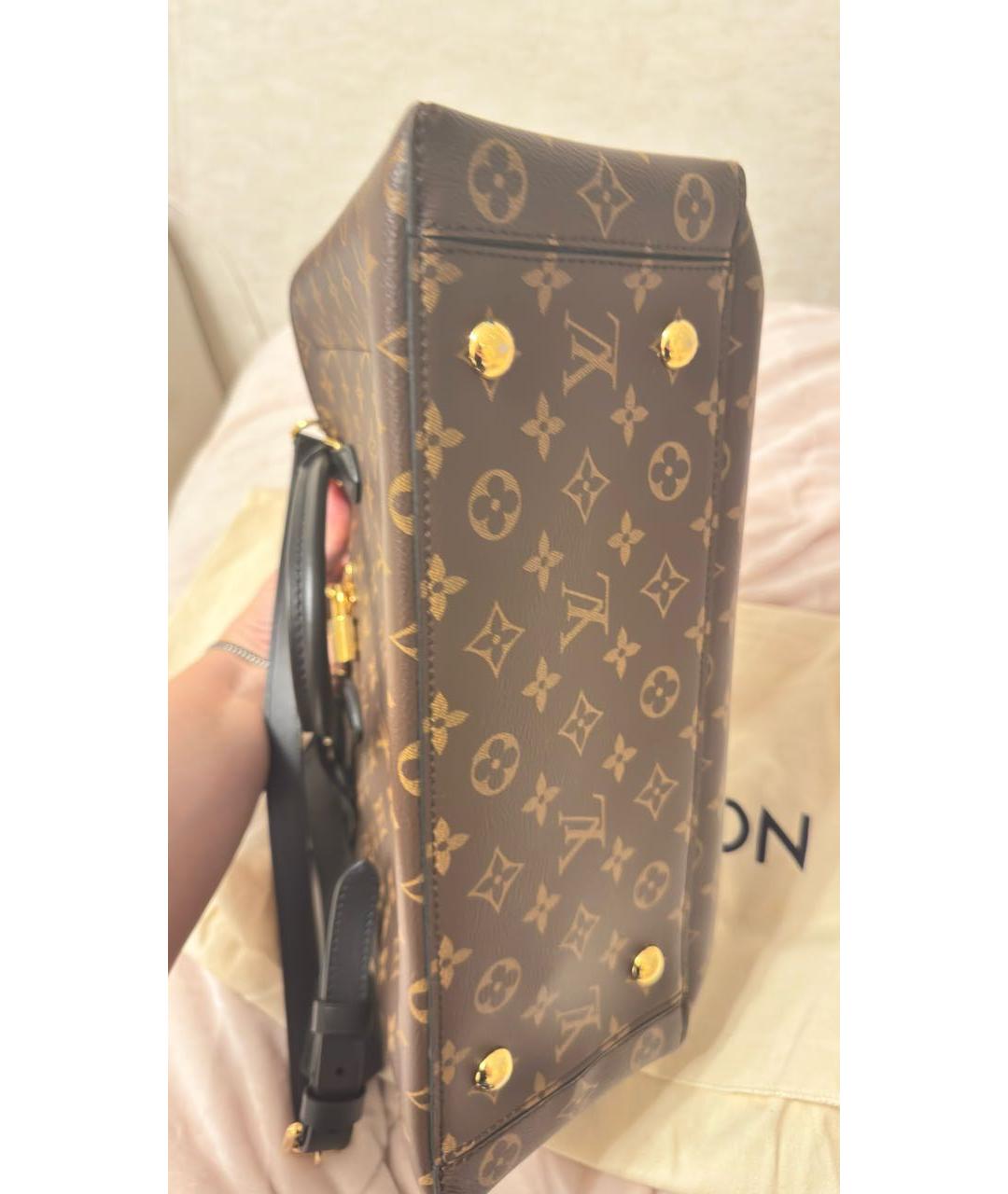 LOUIS VUITTON Коричневая сумка тоут, фото 5