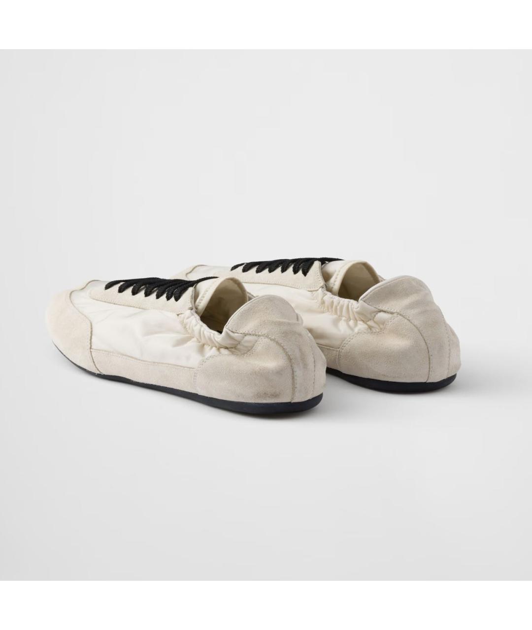 PRADA Бежевые низкие кроссовки / кеды, фото 5