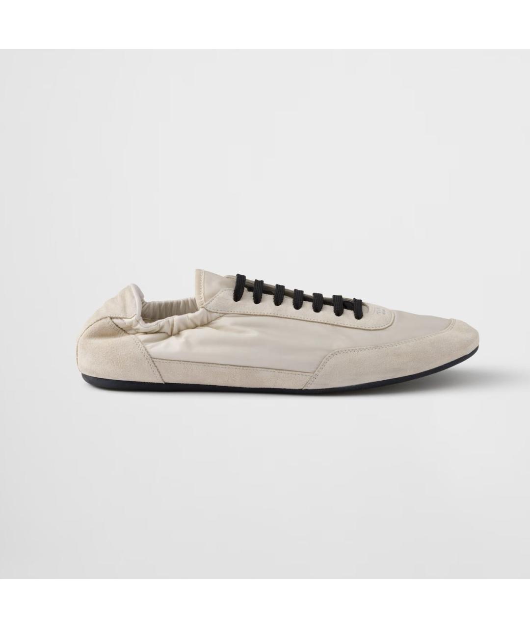 PRADA Бежевые низкие кроссовки / кеды, фото 6