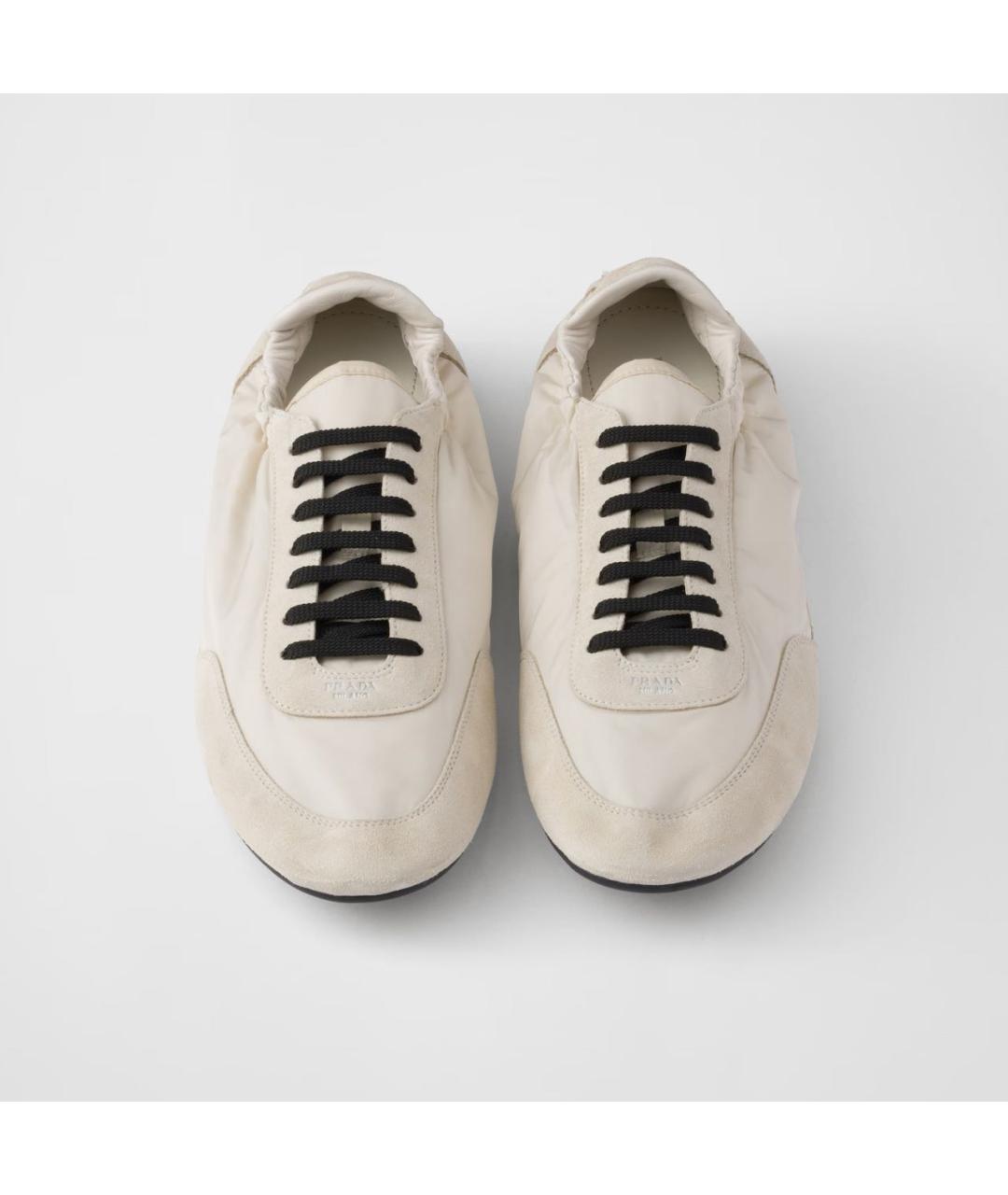 PRADA Бежевые низкие кроссовки / кеды, фото 4
