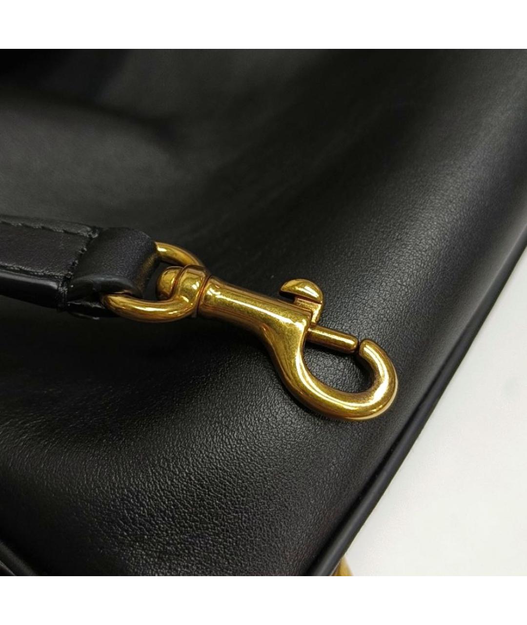 BALENCIAGA Черная кожаная сумка через плечо, фото 2