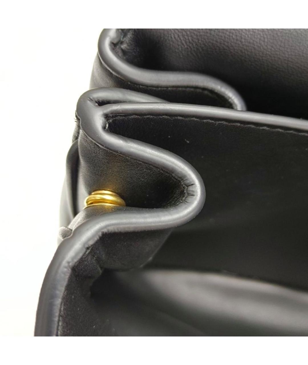 BALENCIAGA Черная кожаная сумка через плечо, фото 3