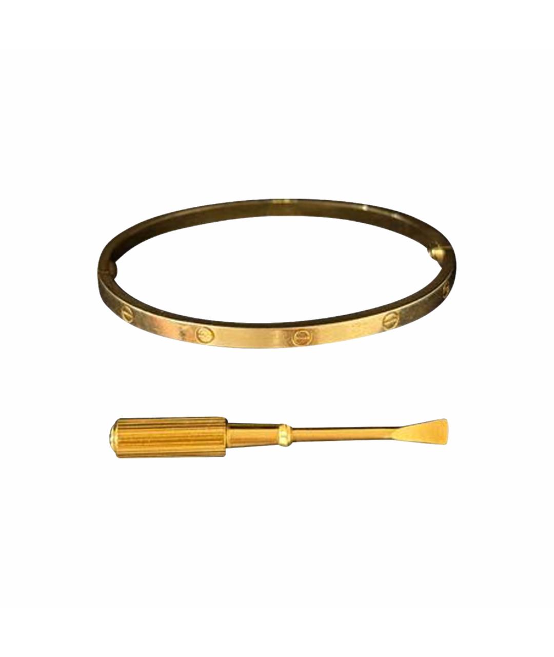 CARTIER Желтый браслет из желтого золота, фото 1