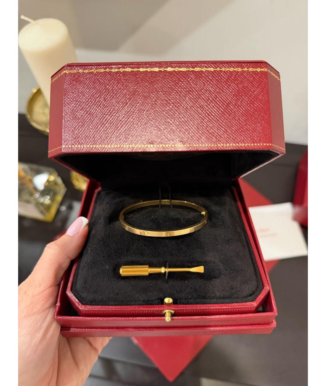 CARTIER Желтый браслет из желтого золота, фото 5