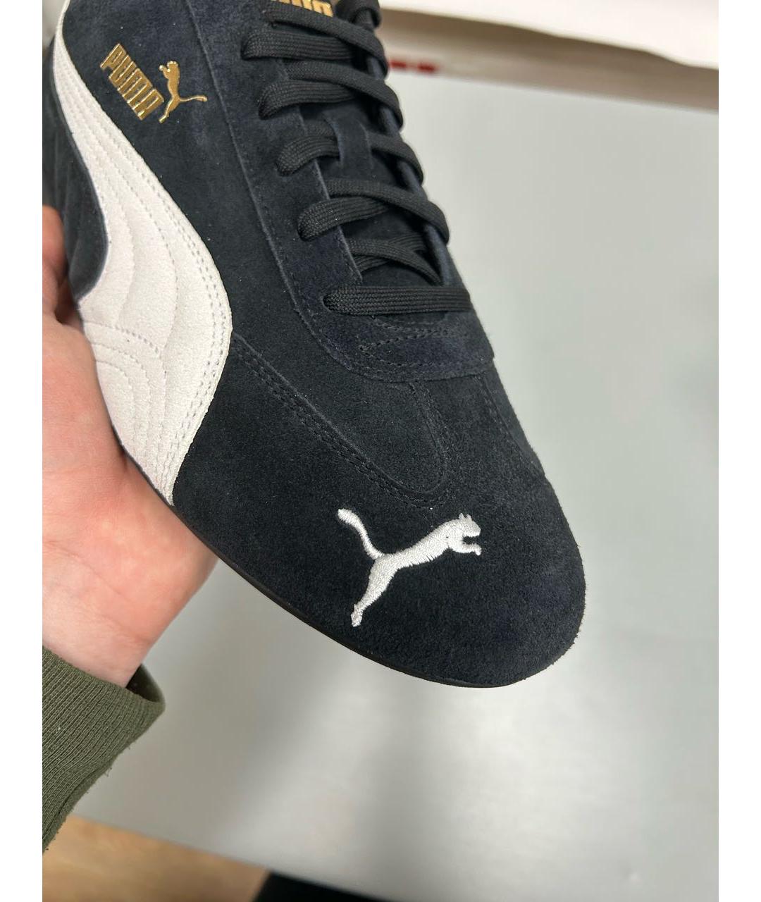 PUMA Черные замшевые низкие кроссовки / кеды, фото 7