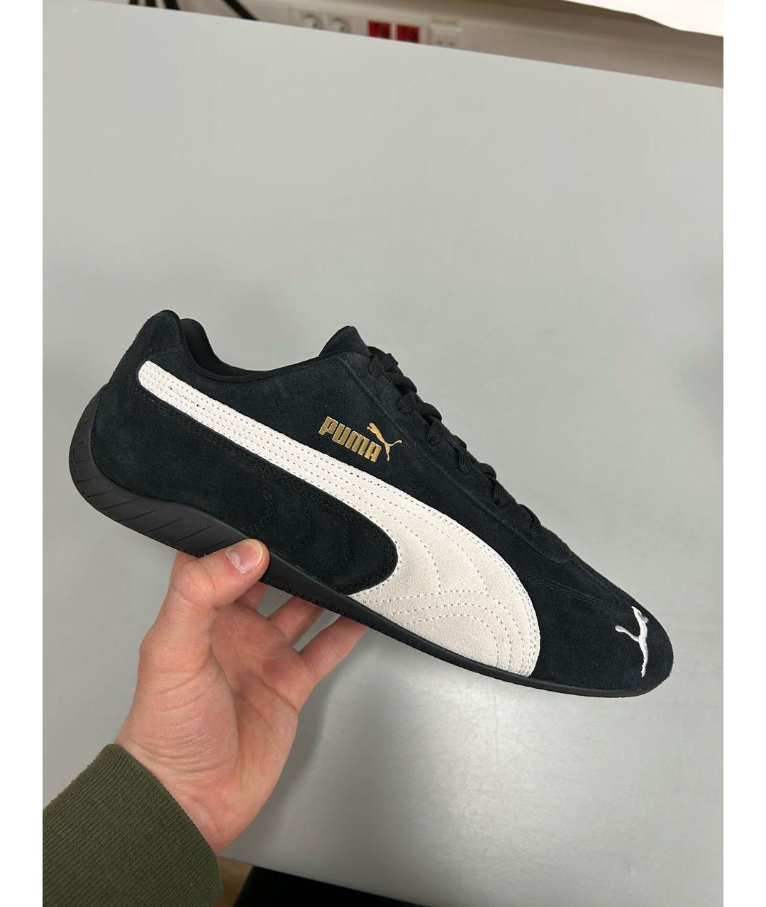 PUMA Черные замшевые низкие кроссовки / кеды, фото 6