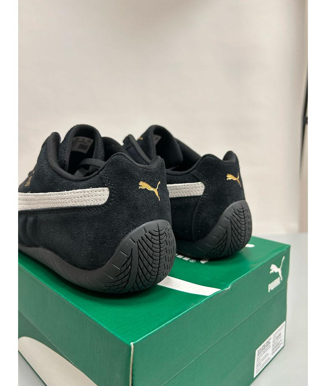 PUMA Черные замшевые низкие кроссовки / кеды, фото 3