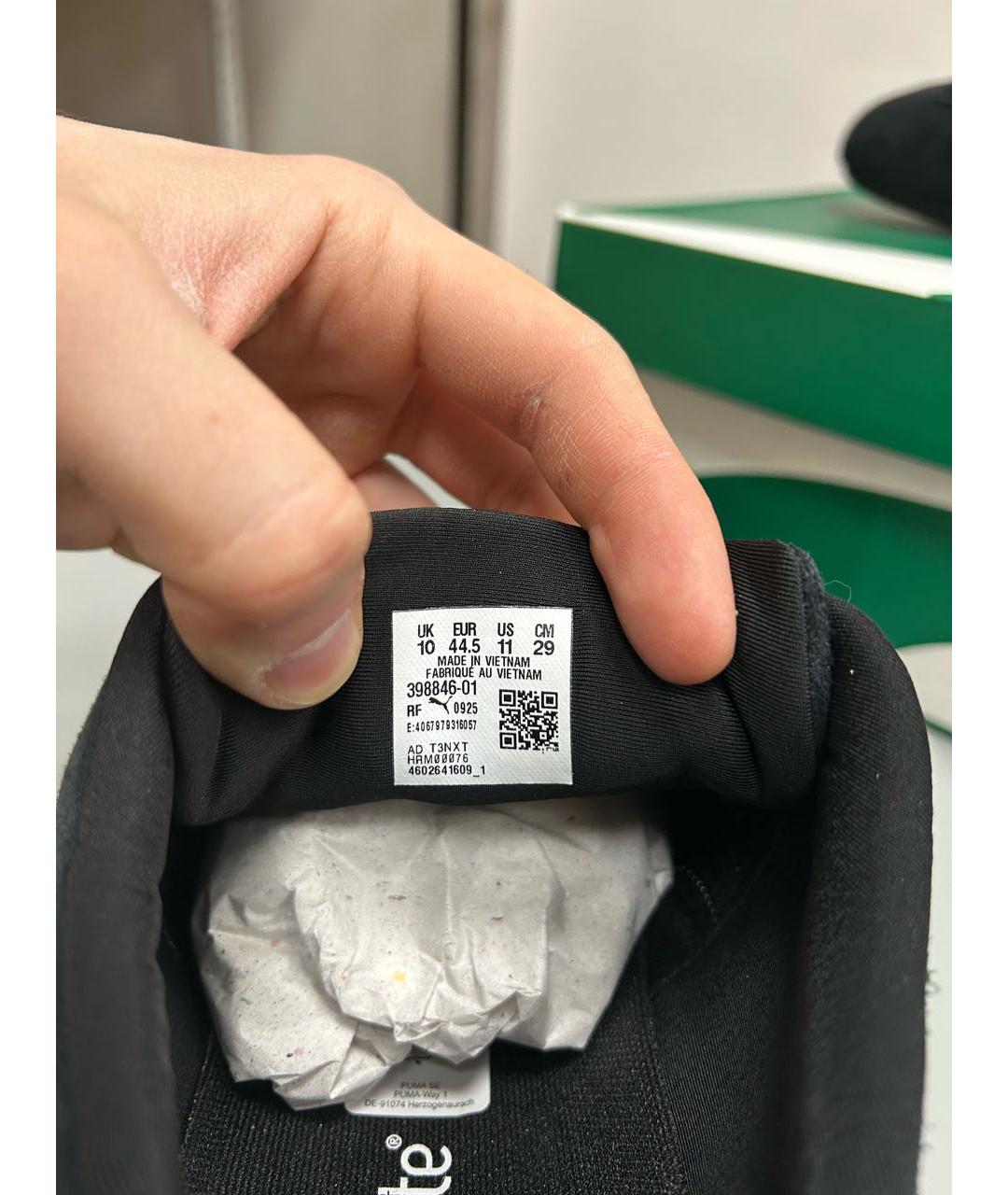 PUMA Черные замшевые низкие кроссовки / кеды, фото 5