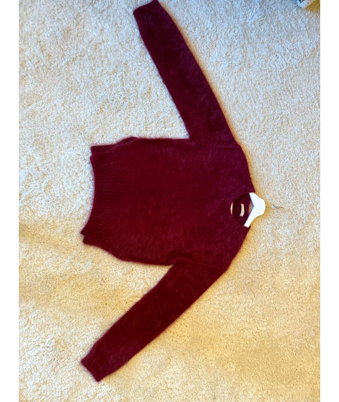 CELINE Бордовый джемпер / свитер, фото 3