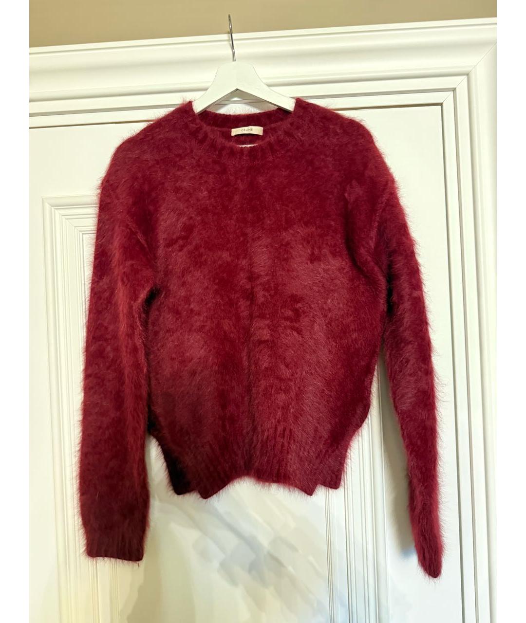 CELINE Бордовый джемпер / свитер, фото 5