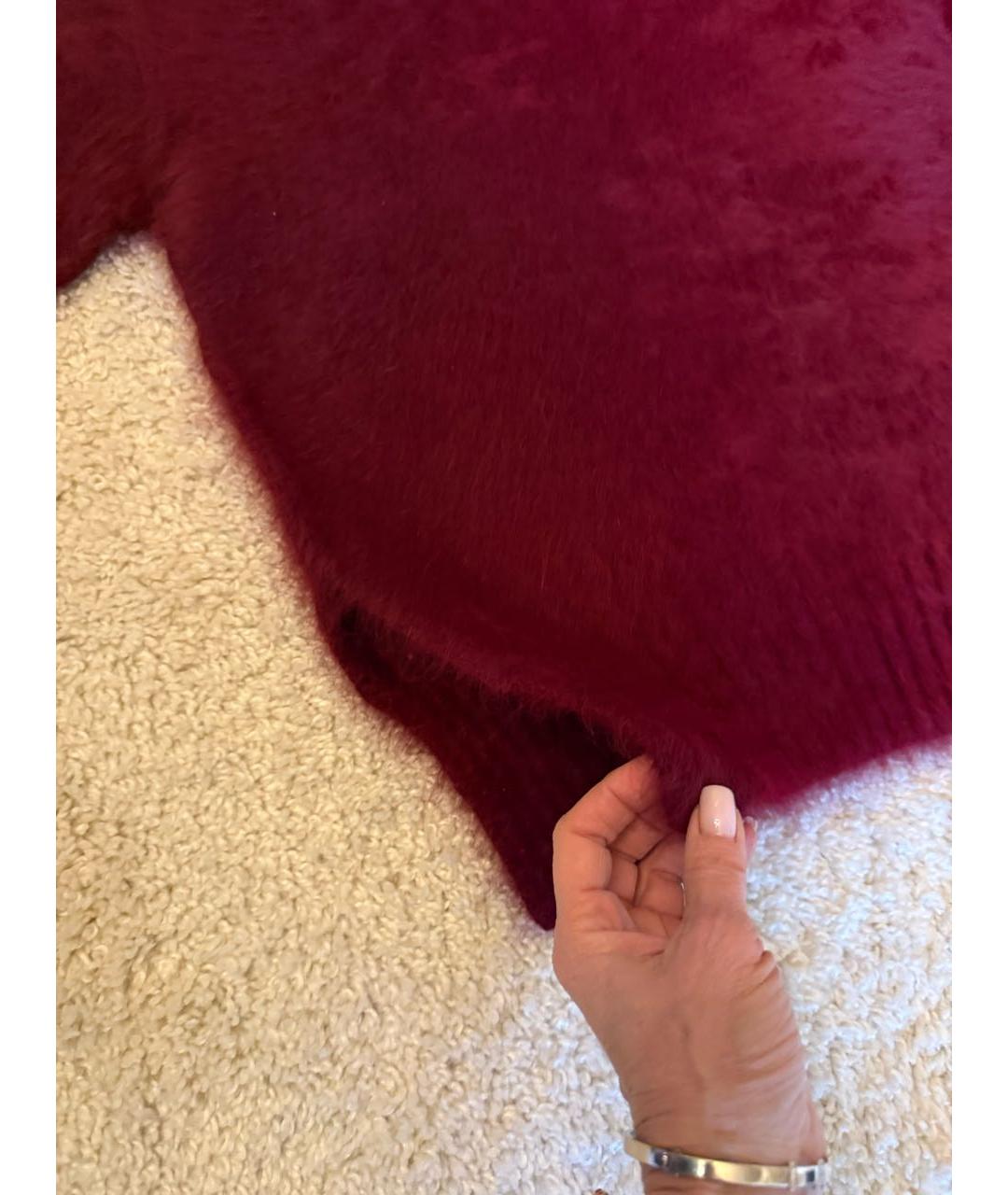 CELINE Бордовый джемпер / свитер, фото 4