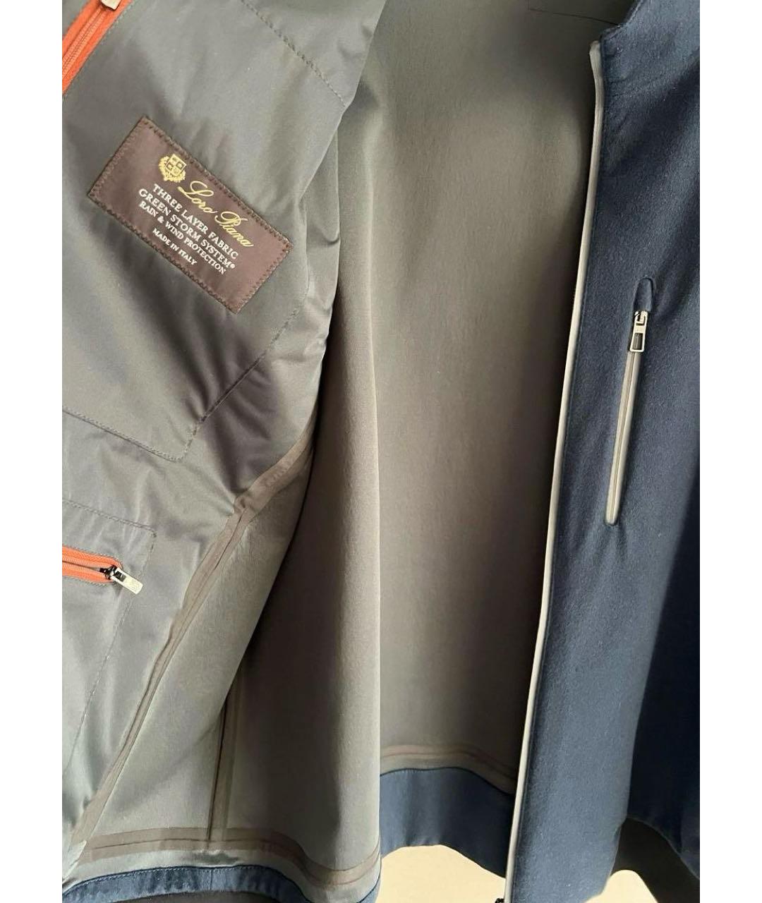 LORO PIANA Темно-синяя кашемировая куртка, фото 5