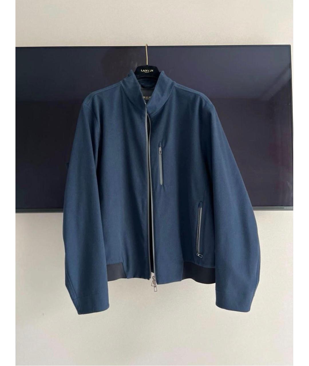 LORO PIANA Темно-синяя кашемировая куртка, фото 7