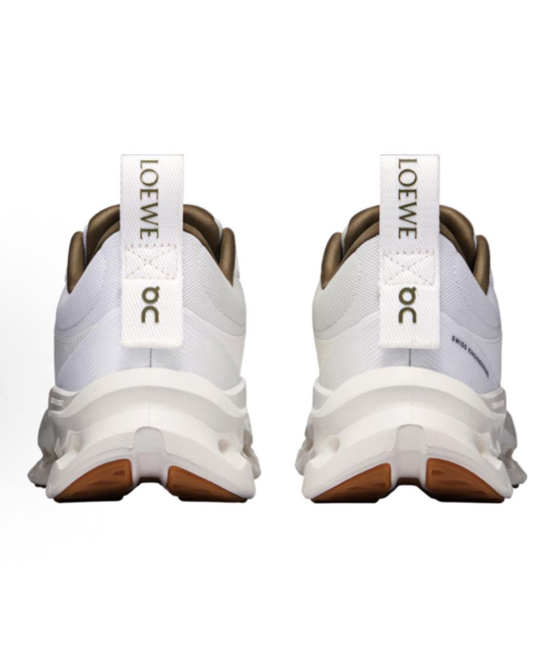 LOEWE Белые текстильные кроссовки, фото 4