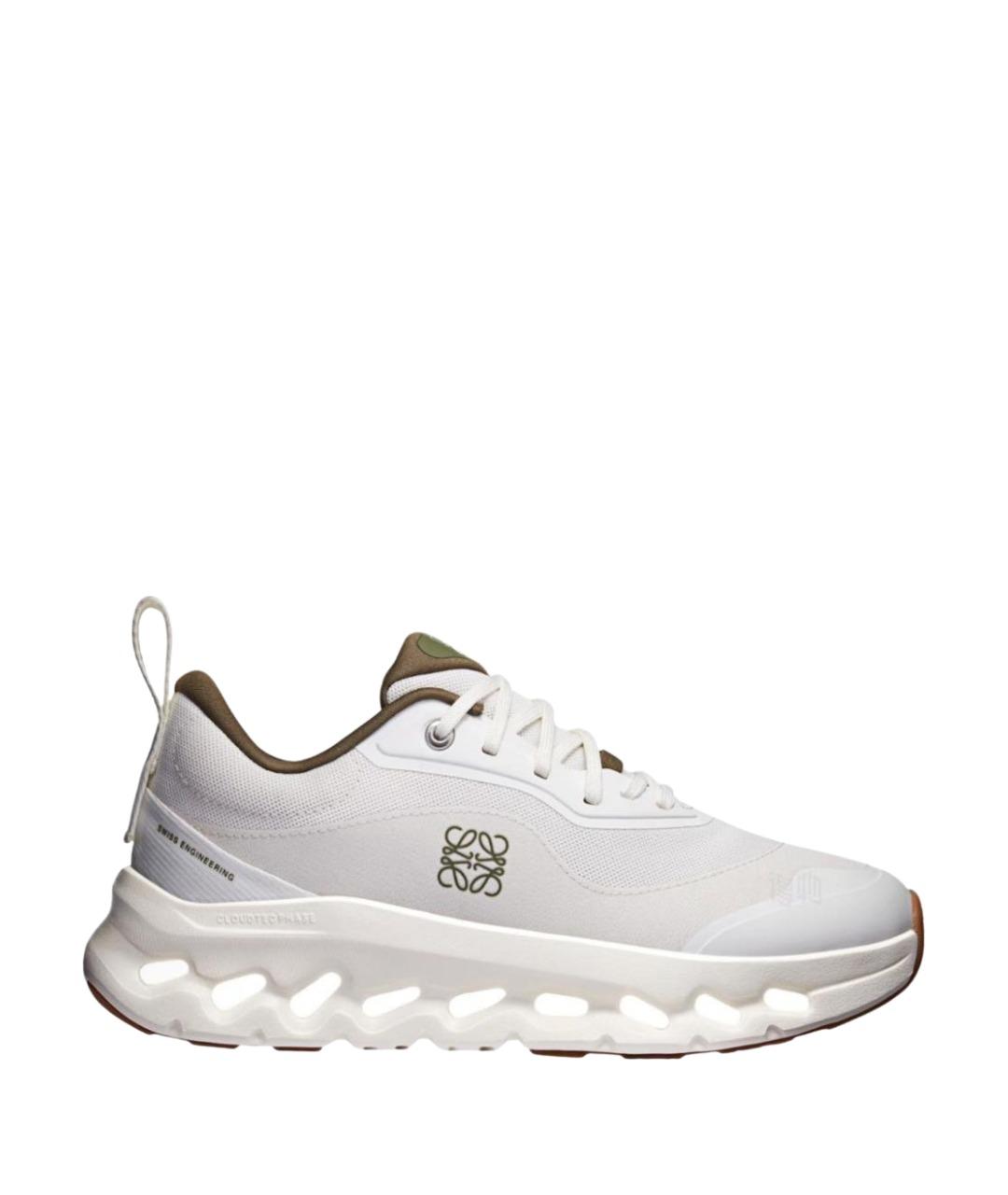 LOEWE Белые текстильные кроссовки, фото 1