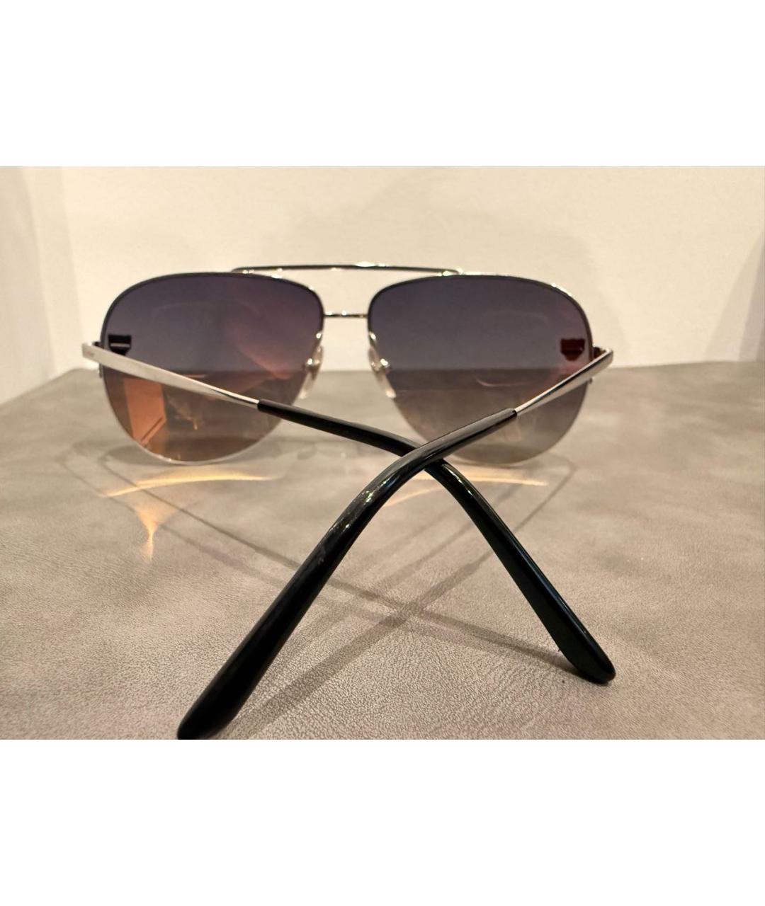 CARTIER Серебряные металлические солнцезащитные очки, фото 5