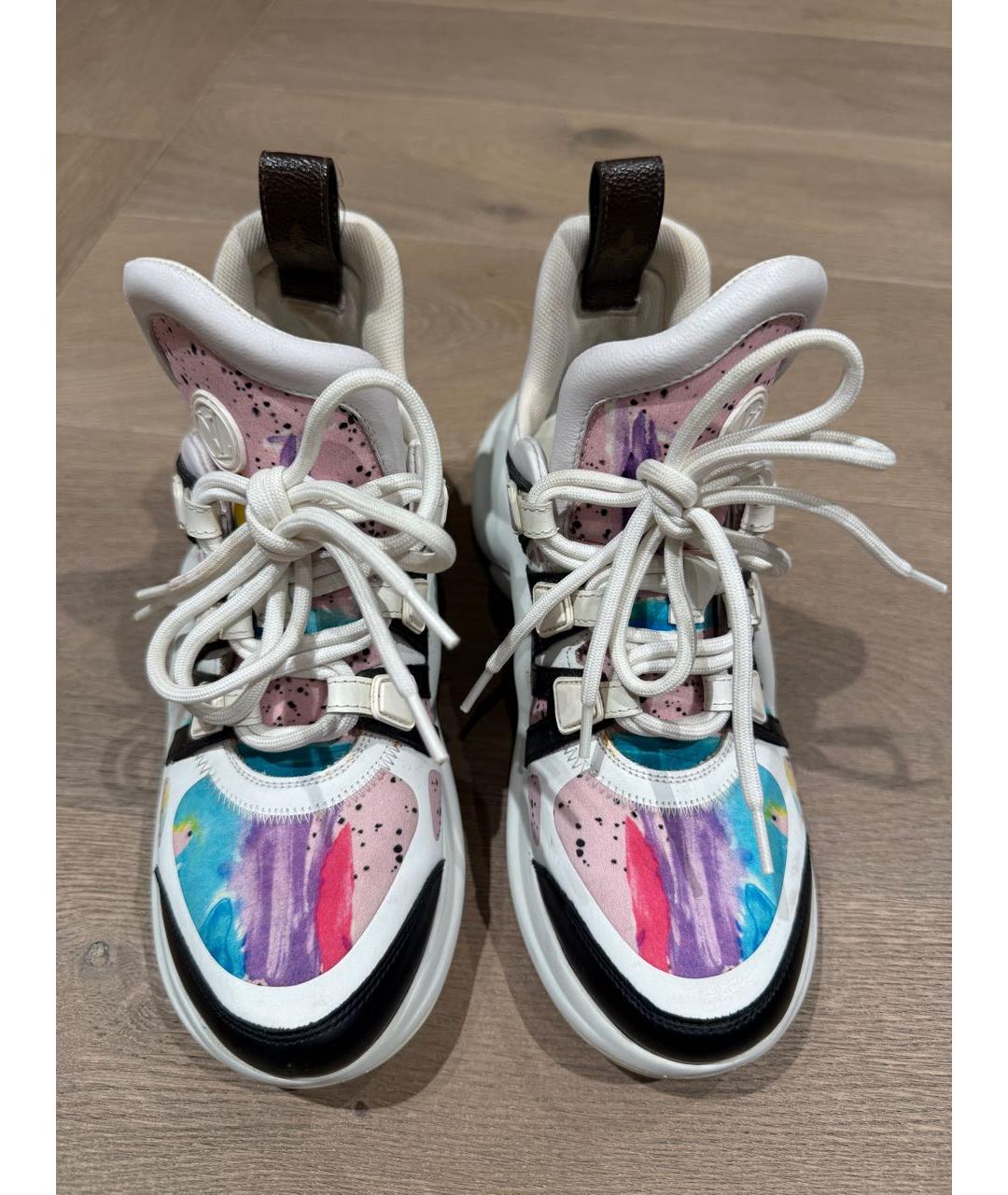 LOUIS VUITTON Мульти кожаные кроссовки, фото 2