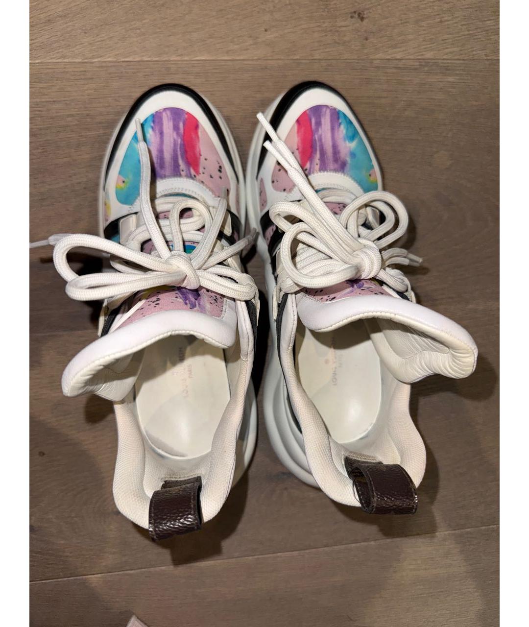 LOUIS VUITTON Мульти кожаные кроссовки, фото 3