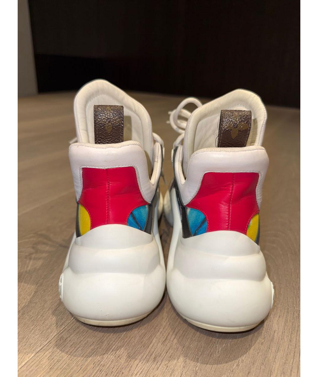 LOUIS VUITTON Мульти кожаные кроссовки, фото 4