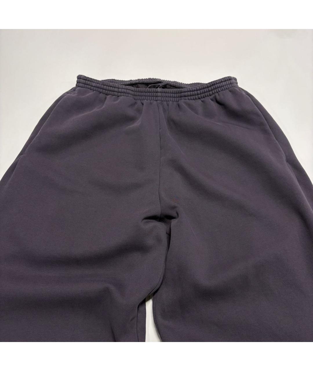 YEEZY Антрацитовые хлопковые повседневные брюки, фото 3