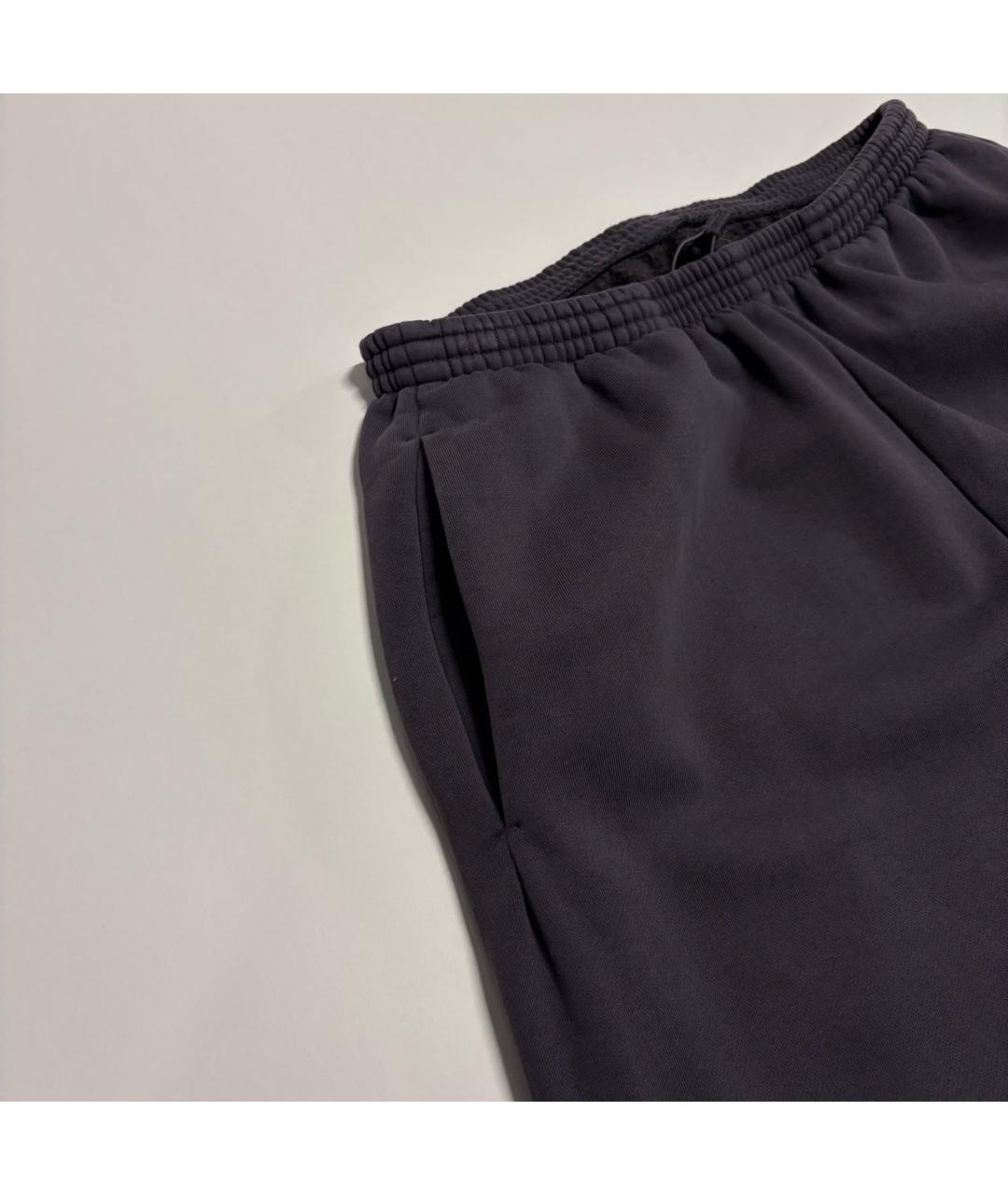YEEZY Антрацитовые хлопковые повседневные брюки, фото 4